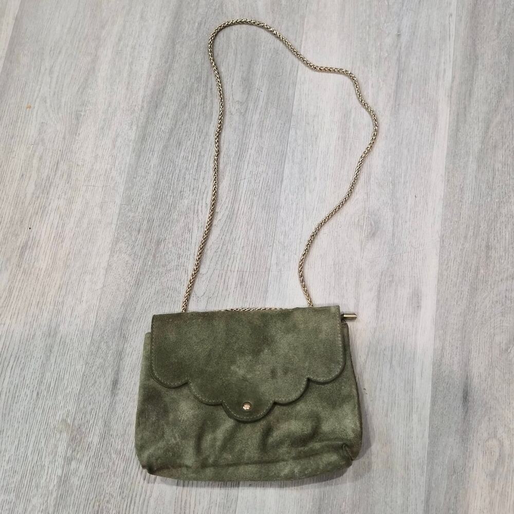 Geniune Leather Borse In Pelle Green Shoulder Bag